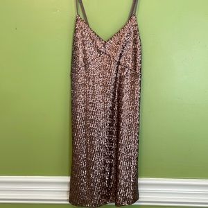 Urban Outfitters Mamba Copper Sequin Mini